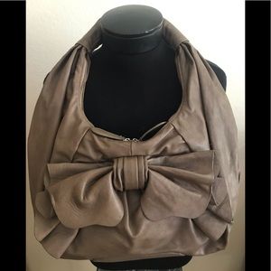 NWOT TAUPE HIGH FASHION Vegan HOBO